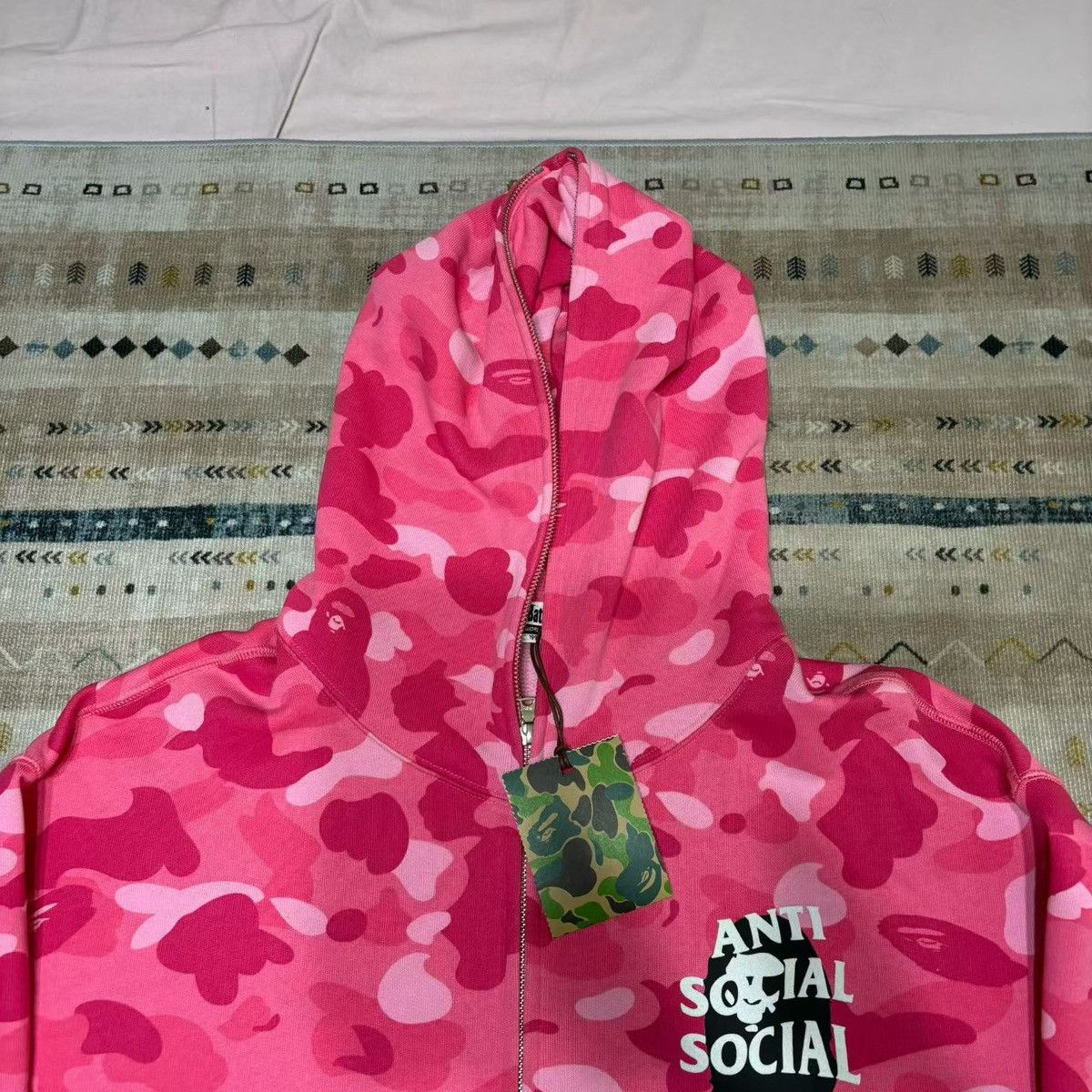 Bape BAPE ASSC CAMO FULL ZIP HOODIE Size US XXL / EU 58 / 5 - 2 Thumbnail