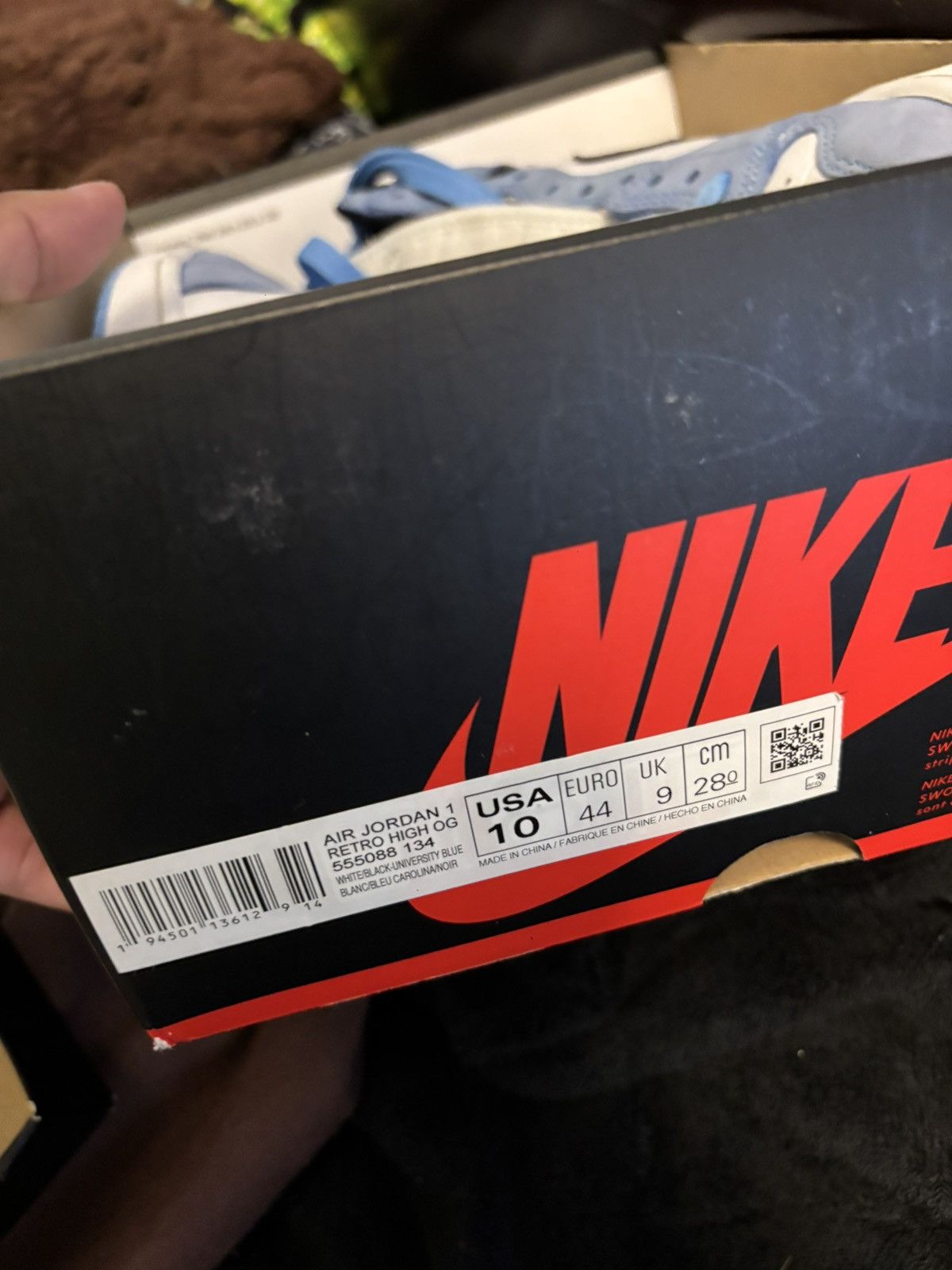 Jordan Brand Air Jordan Retro 1 High OG "University Blue" Size US 10 / EU 43 - 7 Thumbnail