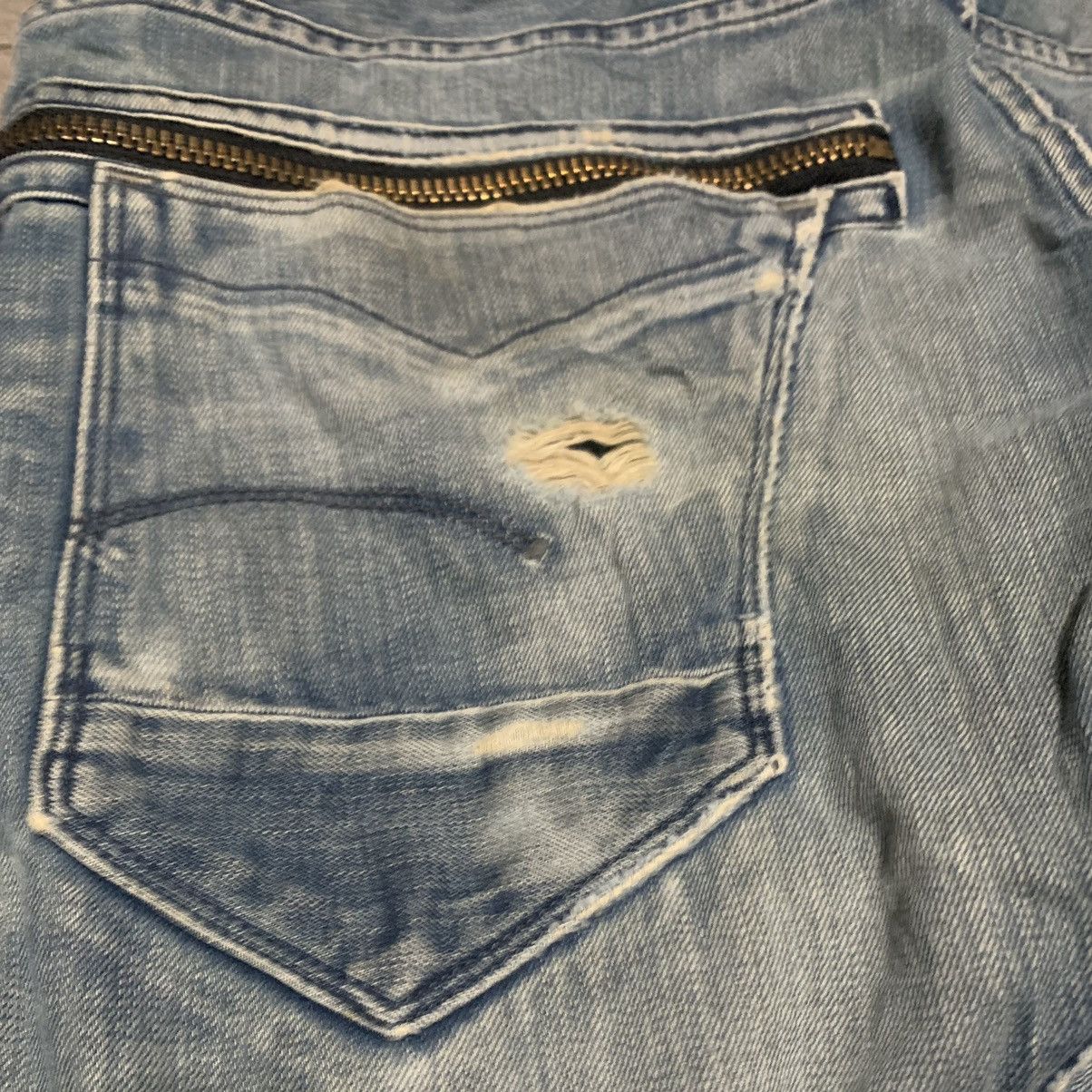 If Six Was Nine Vintage G Star Raw Curve Leg Jeans Distressed Size US 36 / EU 52 - 9 Thumbnail