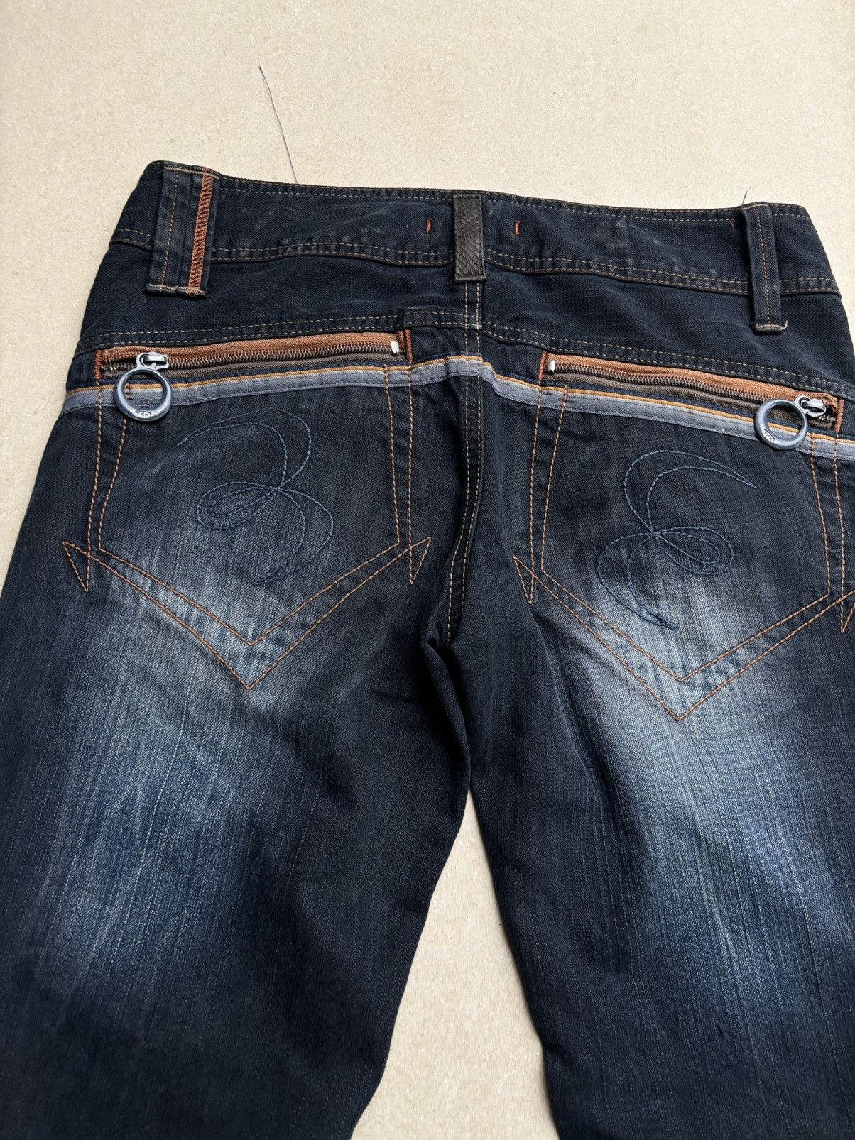 Japanese Brand Blue way phyton distressed flare jeans Size US 28 / EU 44 - 5 Thumbnail