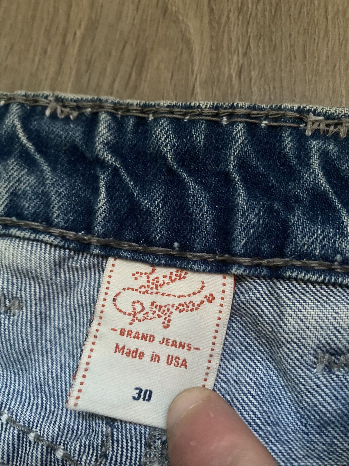 True Religion True Religion Ricky Super T Jeans Fits 31x30 Made in USA Size US 30 / EU 46 - 7 Thumbnail