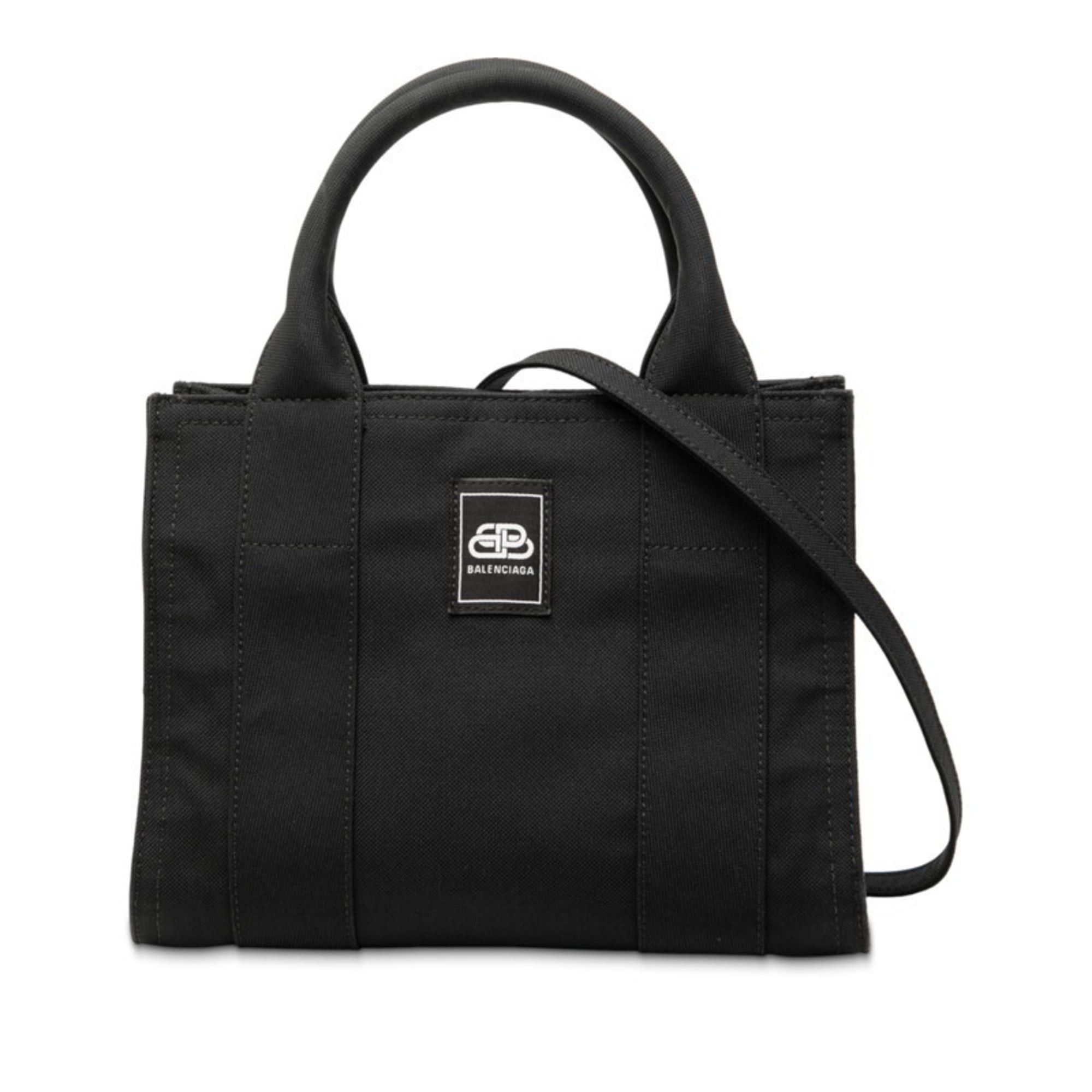 Balenciaga Balenciaga Trade XS Handbag/Shoulder Bag 2WAY 620882 Black Canvas Women's BALENCIAGA Size ONE SIZE - 1 Thumbnail