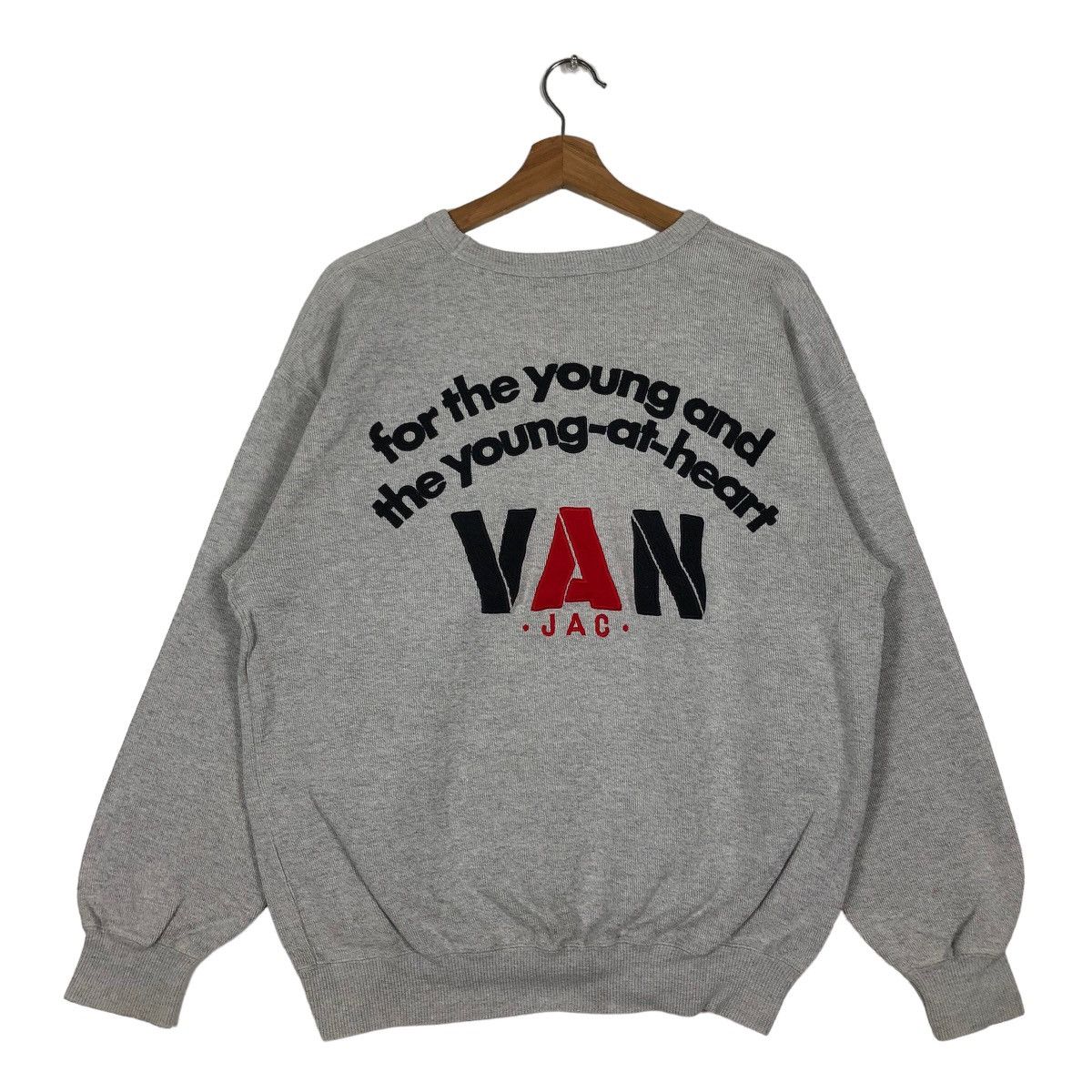 Japanese Brand 🔥90’s Vintage Van Jac Sweatshirt Crewneck Big Logo Japan Size US L / EU 52-54 / 3 - 1 Thumbnail