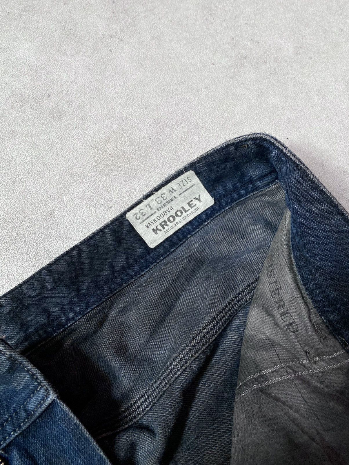 Diesel RARE Diesel Krooley Denim Regular Slim Carrot Size US 33 - 19 Thumbnail