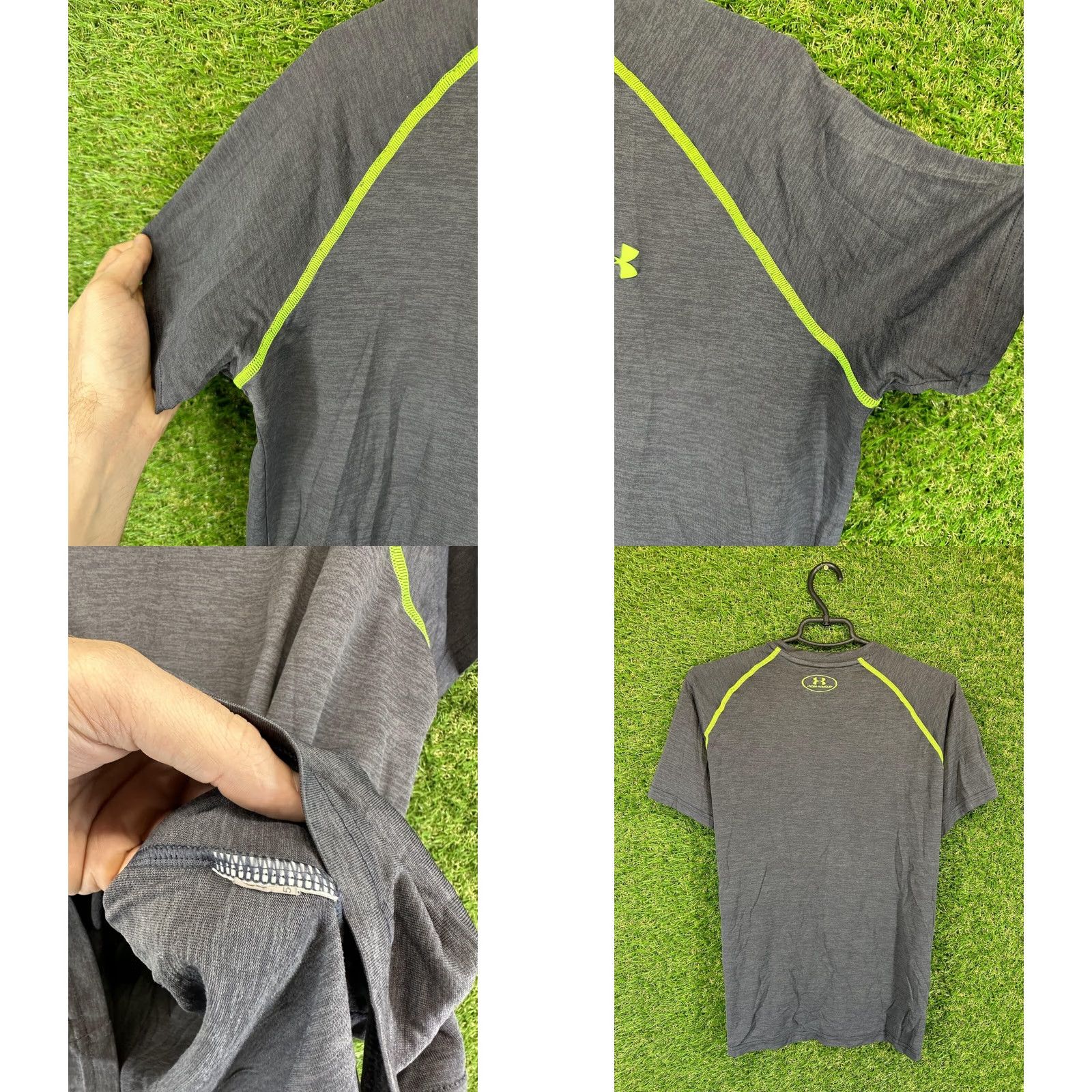 Under Armour Under Armour HeatGear Men Training Compression Shirt Jersey M Gray Short Sleeve Shirt Mens Sports T-Shirt Size US M / EU 48-50 / 2 - 8 Thumbnail