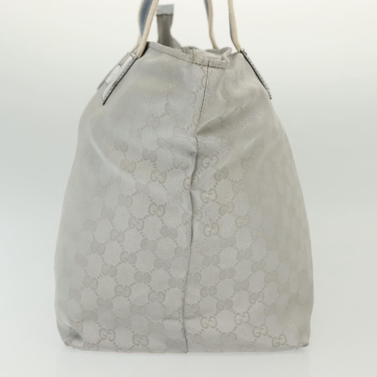 Gucci GUCCI GG Canvas Tote Bag Silver Size ONE SIZE - 4 Thumbnail