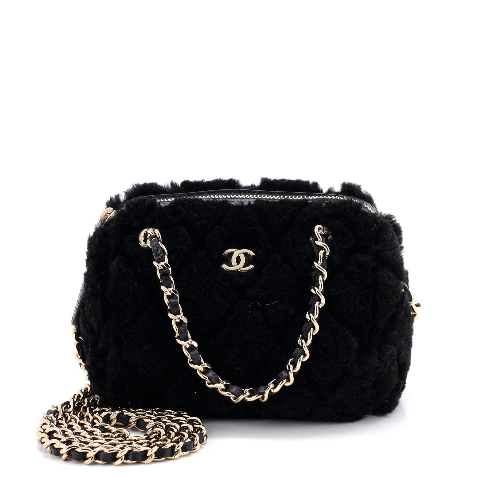 Chanel CC Double Chain Zip Clutch with Chain Size ONE SIZE - 1 Thumbnail
