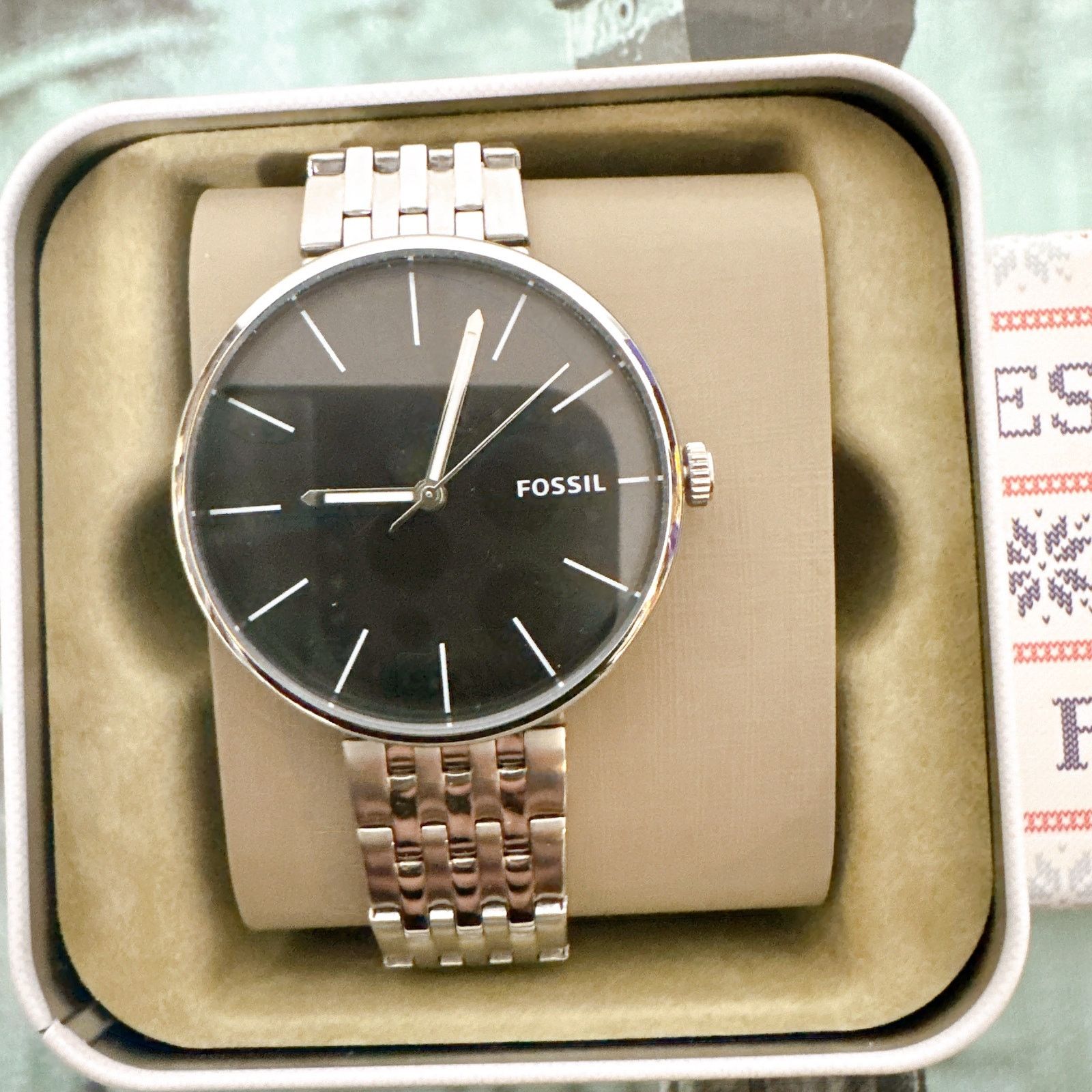 Fossil Fossil BQ2439 Hutton Quartz Black Dial Mens Watch Size ONE SIZE - 2 Thumbnail