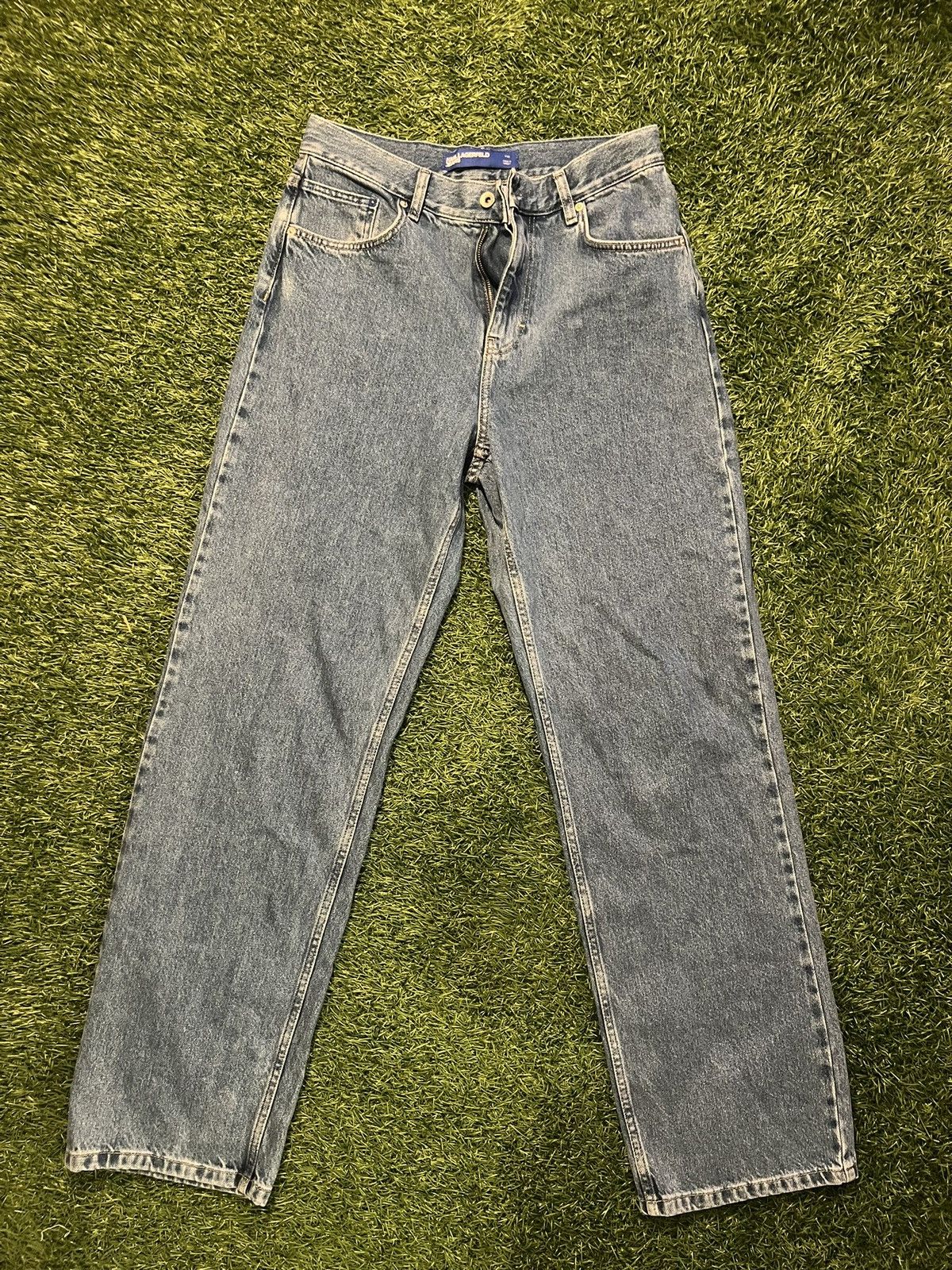 Karl Lagerfeld Karl Lagerfeld Archive Graphic Jeans Relaxed Blue Denim Size US 32 / EU 48 - 3 Thumbnail