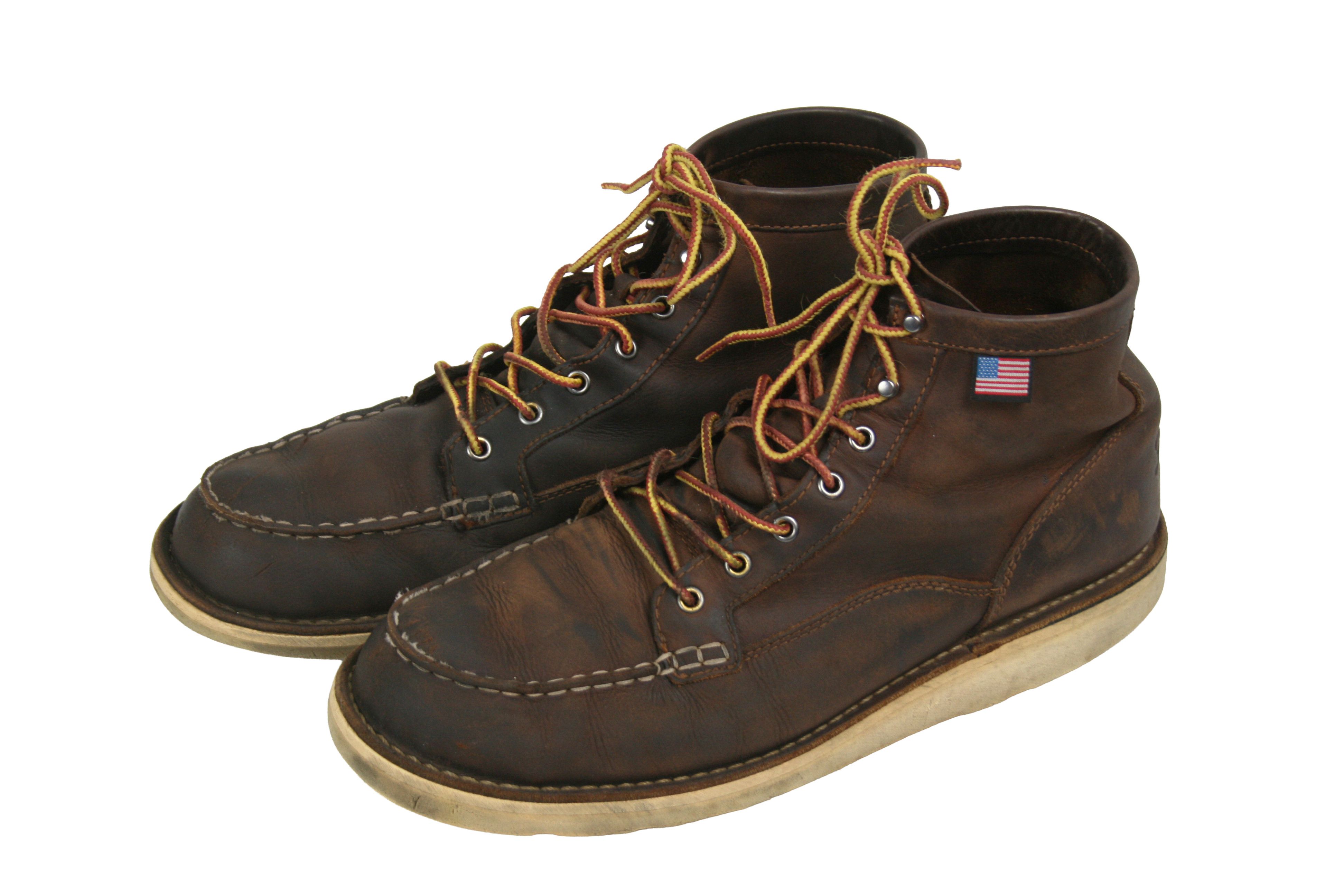 Danner Bull Run Moc Distressed Leather Boots Size US 13 / EU 46 - 3 Thumbnail