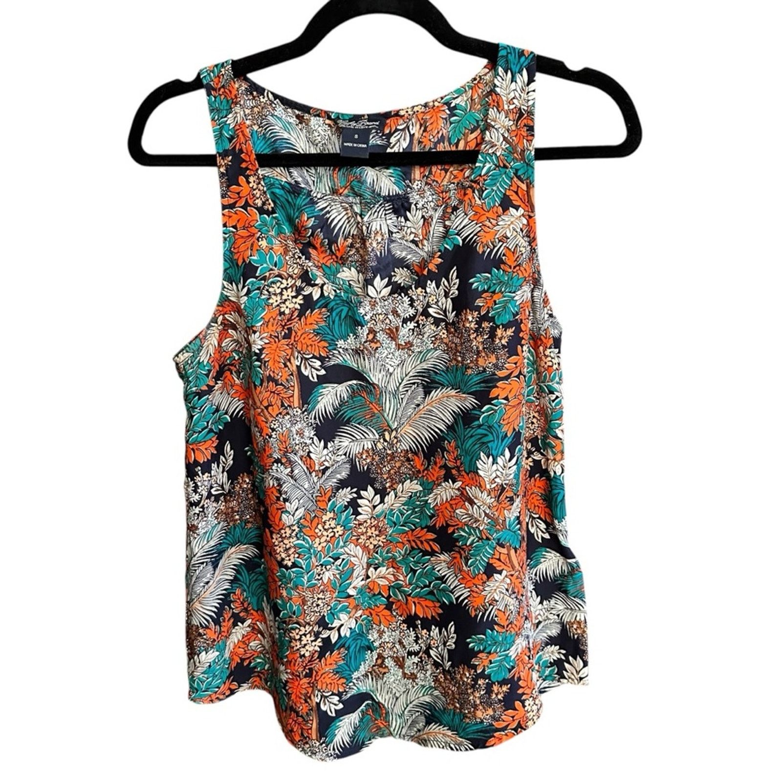 Lucky Brand Lucky Brand “Presley Jungle Royal” Silk Floral Tank Size S / US 4 / IT 40 - 1 Thumbnail