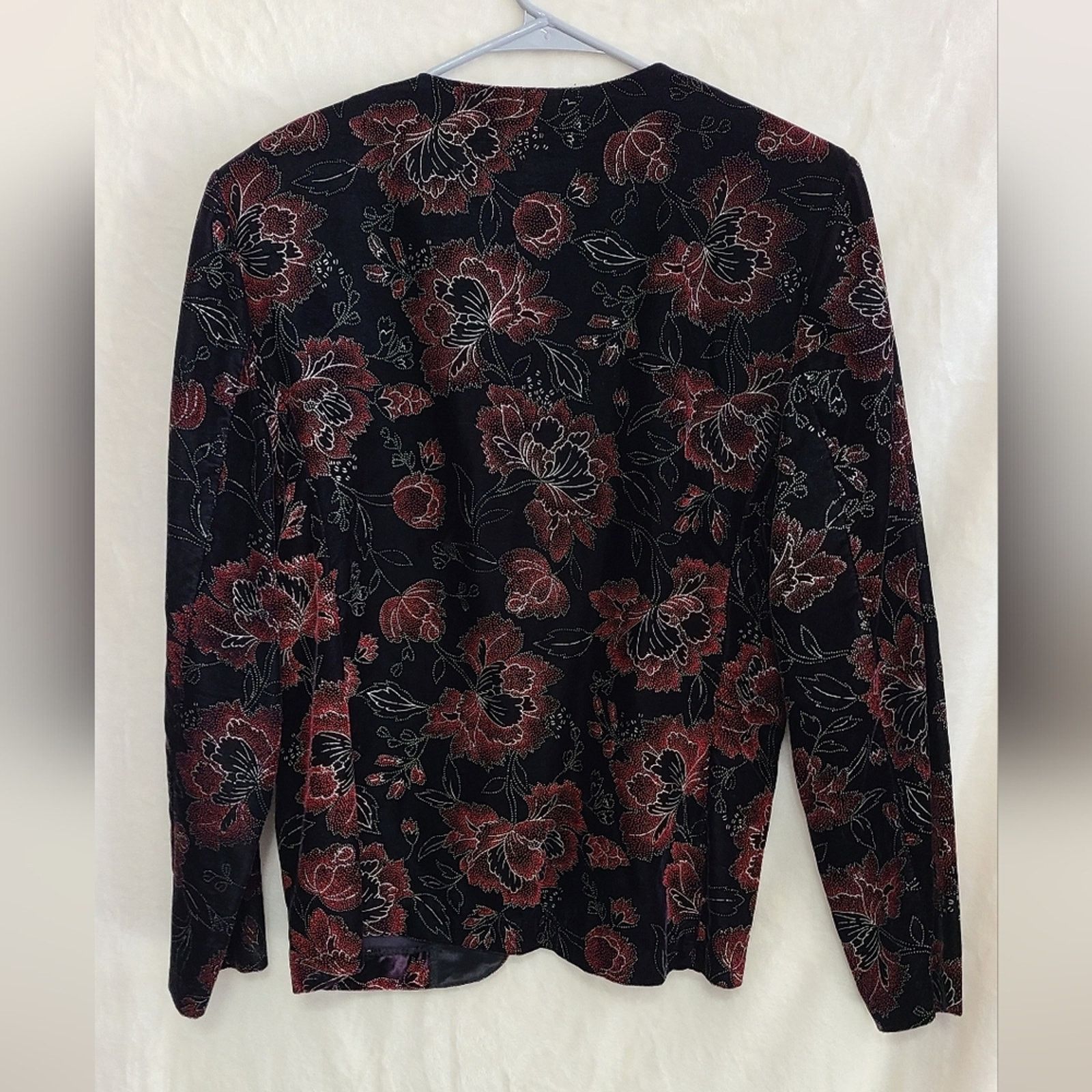 Vintage Vintage Norton McNaughton Women's Velvet Jacket Size 12 Size XL / US 12-14 / IT 48-50 - 2 Thumbnail
