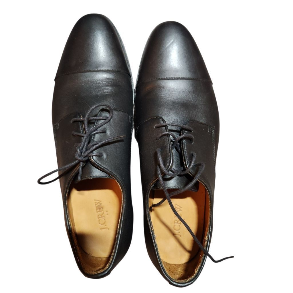 J.Crew J.Crew Mens Black Leather Oxfords Shoes Size 10 Size US 10 / EU 43 - 5 Thumbnail