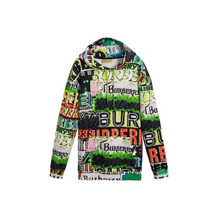 Burberry Burberry Burberry Colorful Logo Print Hooded Sweatshirt-25 Size US L / EU 52-54 / 3 - 1 Thumbnail