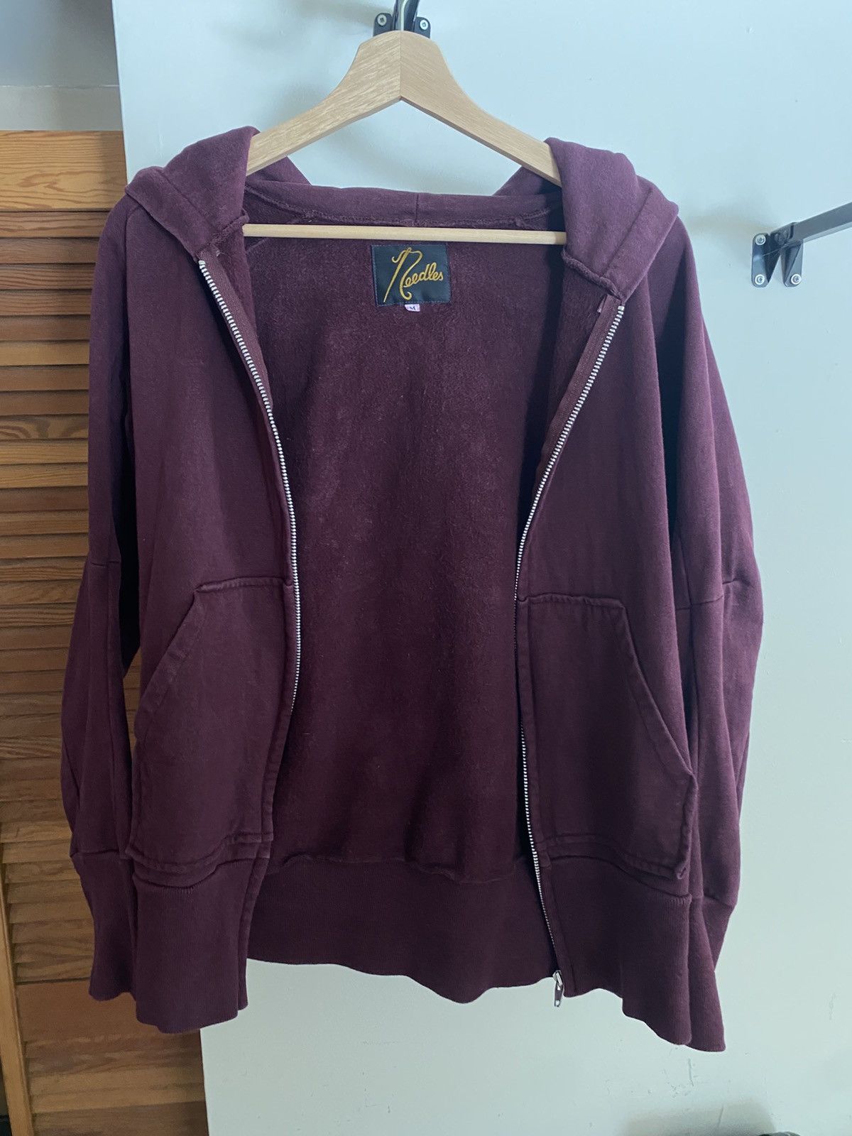 Needles Needles Plain Maroon Pointed Hoodie Size US M / EU 48-50 / 2 - 4 Thumbnail