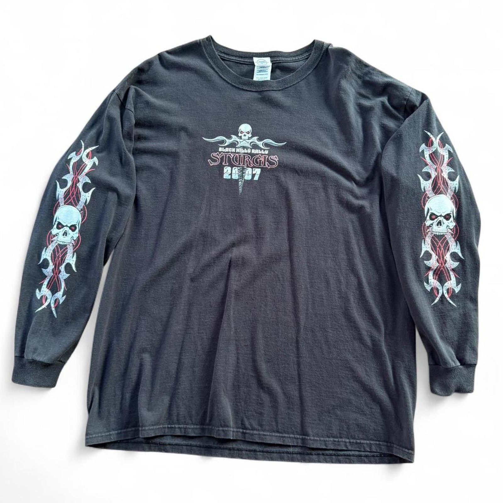 Vintage 2007 Black Hills Rally Sturgis Long Sleeve Shirt Size US XXL / EU 58 / 5 - 1 Thumbnail