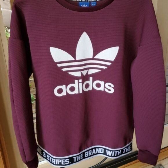 Adidas Adidas Trefoil Big Logo Graphic Crewneck Banded Embellish Wa Size S / US 4 / IT 40 - 3 Thumbnail