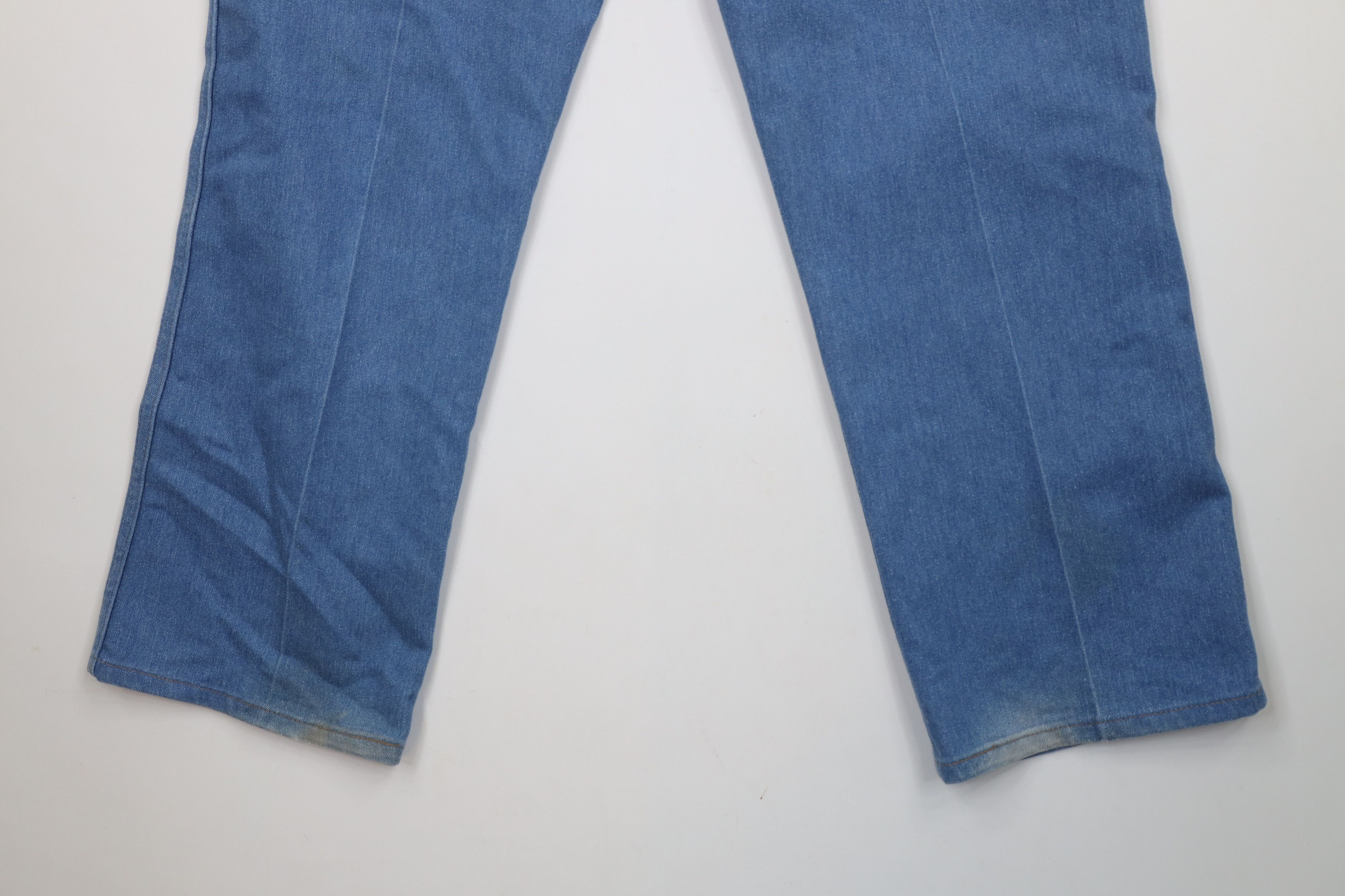 Vintage × Wrangler Vintage 90s Wrangler Flared Wide Leg Cowboy Denim Jeans Size US 38 / EU 54 - 14 Thumbnail
