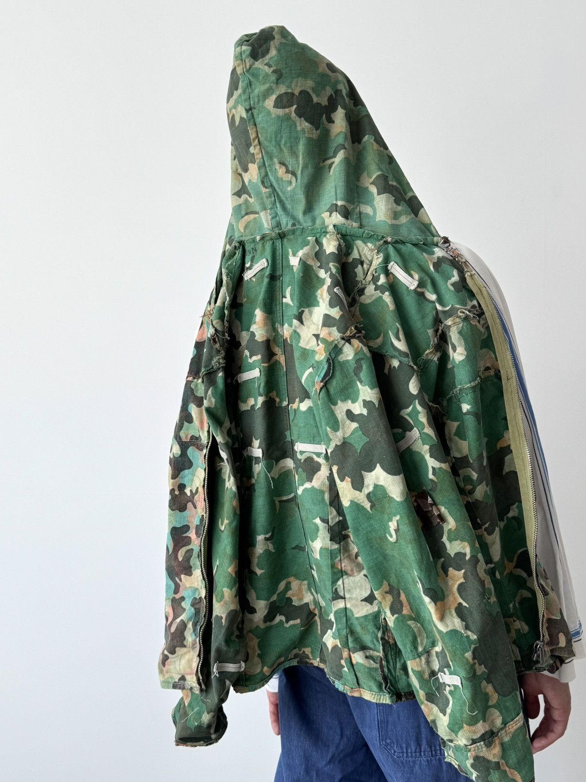 Vintage 1950s Czechoslovakian Army Dubaky/Mracky Camo Hooded Jacket Size US S / EU 44-46 / 1 - 3 Thumbnail