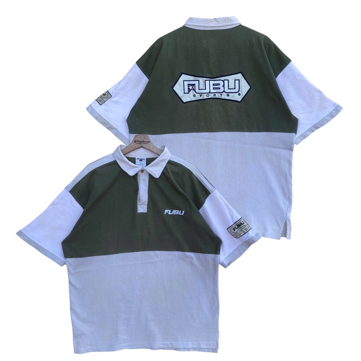 Fubu Vintage Fubu Sports ‘The Collection’ Big Logo Polos Size US XL / EU 56 / 4 - 1 Thumbnail