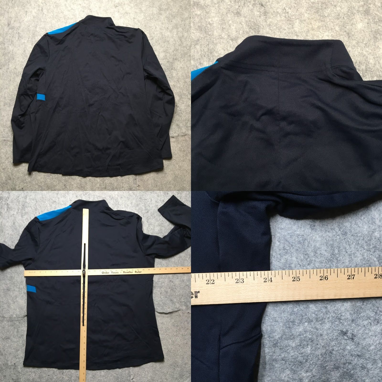 Lululemon Lululemon Division Pullover Shirt 2XL Navy Blue 1/4 Zip Moisture Wicking Pockets Mock Neck Activewear Mens Jazzed by Outdoor Ski Theme Size US XXL / EU 58 / 5 - 8 Thumbnail