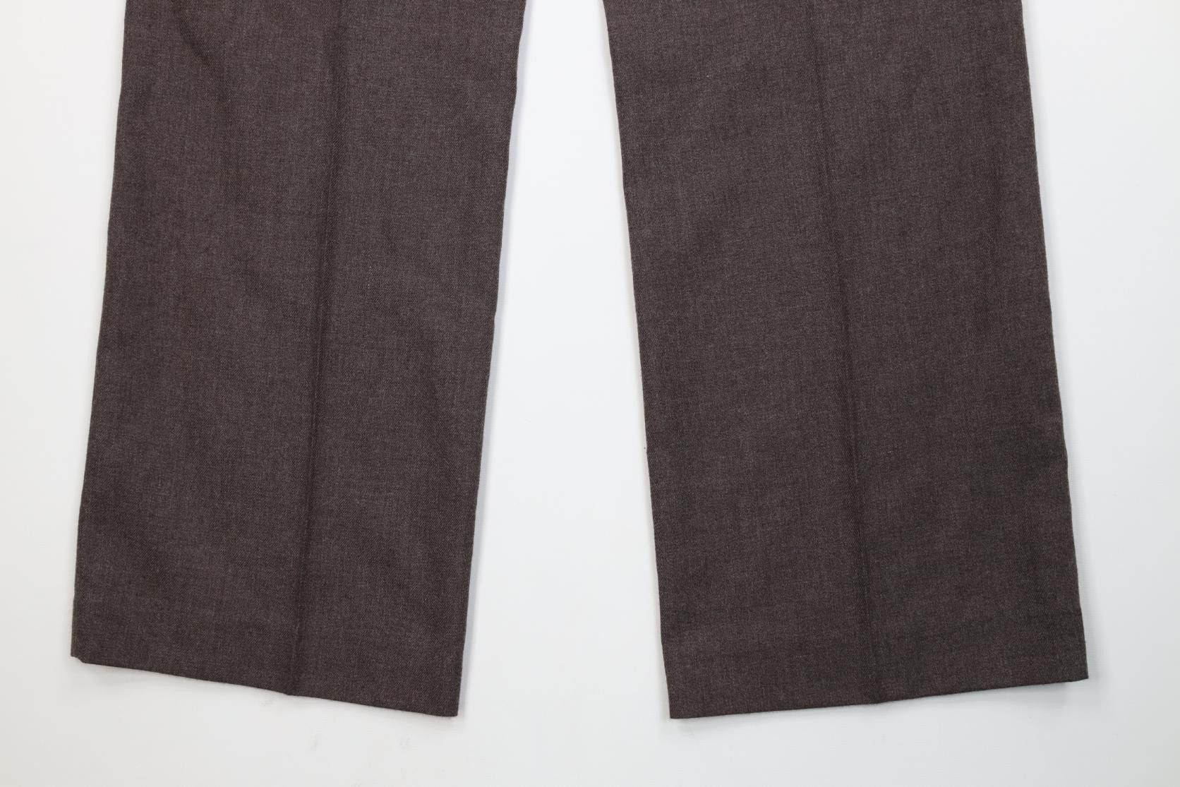 Vintage Vintage 70s Streetwear Flared Wide Leg Chino Pants Brown USA Size US 36 / EU 52 - 13 Thumbnail