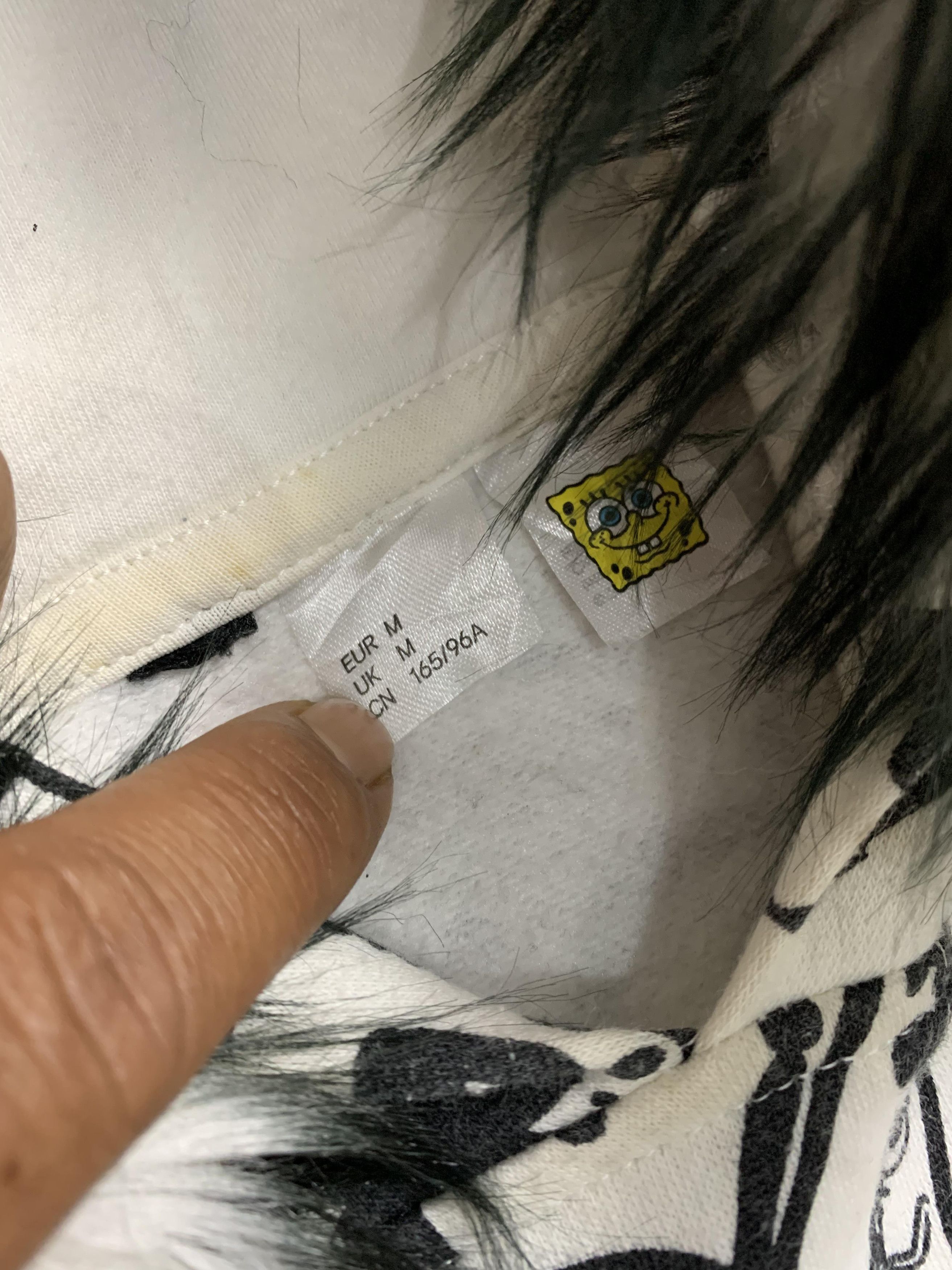 Japanese Brand H&M x Spongebob Oversized Full Print Fur Hoodie Size US M / EU 48-50 / 2 - 3 Thumbnail