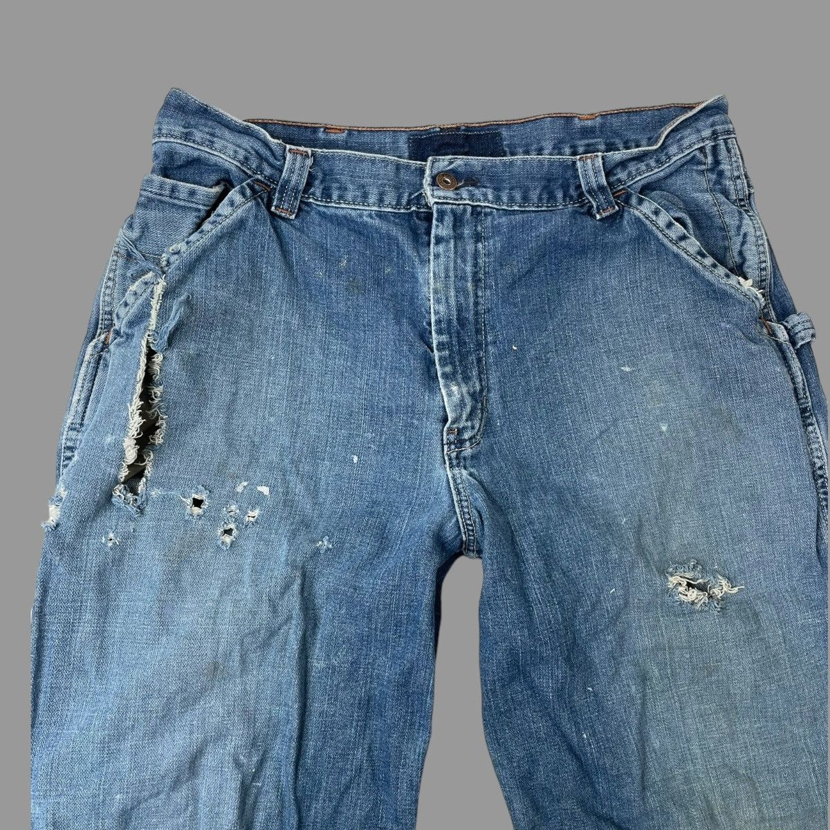 Vintage Vintage y2k baggy denim carpenter jeans Size US 34 / EU 50 - 4 Thumbnail