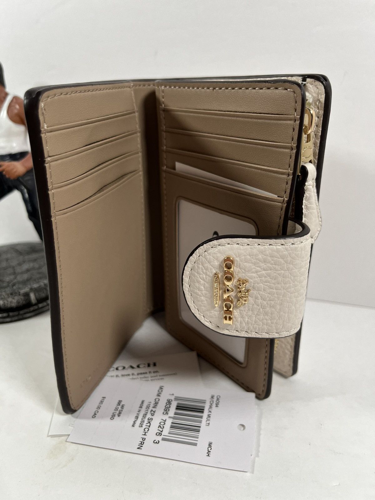 Coach NWT Coach Medium Corner Zip Wallet With Sketch Print Size ONE SIZE - 3 Thumbnail