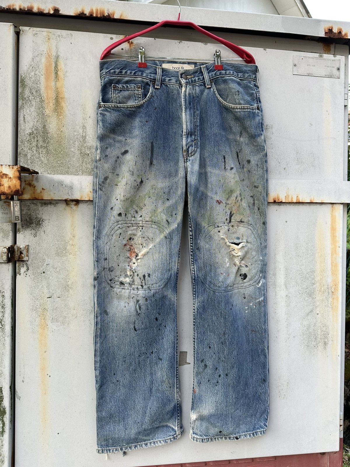 Vintage 👹Vintage THRASHED Y2K GAP Denim Baggy Jeans Size US 32 / EU 48 - 4 Thumbnail