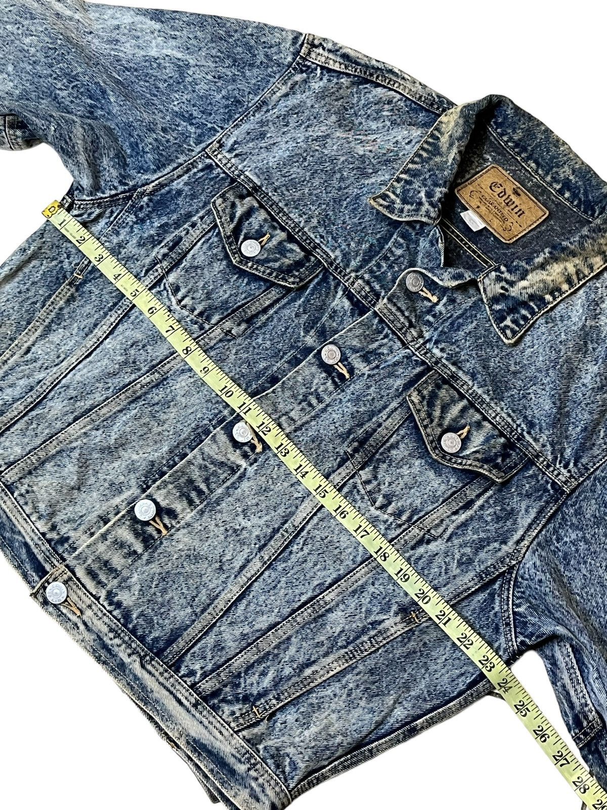 Edwin ICONIC🔥VINTAGE EDWIN ACID WASH TRUCKER DENIM JACKET Size US L / EU 52-54 / 3 - 8 Thumbnail
