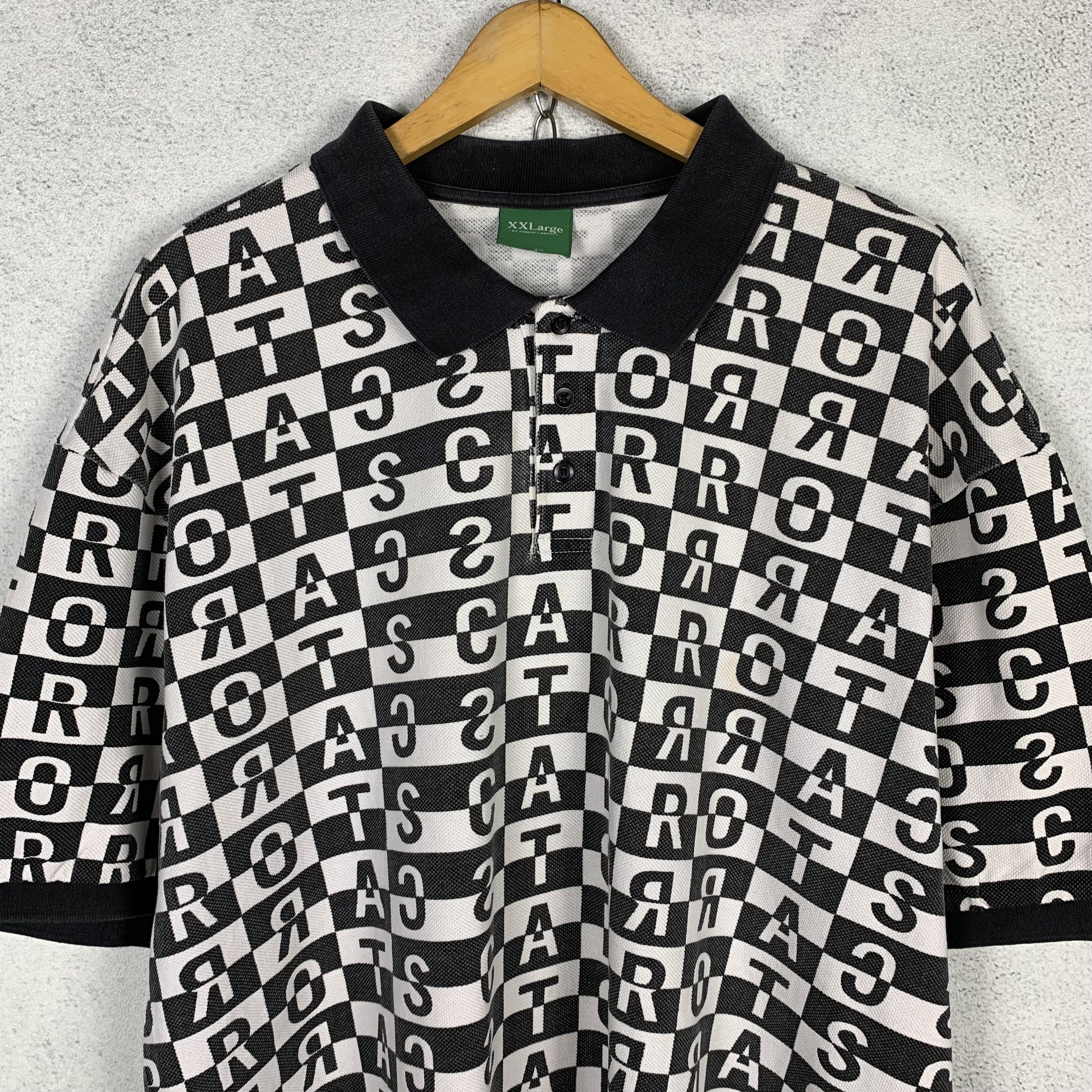 Carrots by Anwar Carrots Anwar Carrotts Checkered Polo Shirt Size US XXL / EU 58 / 5 - 3 Thumbnail