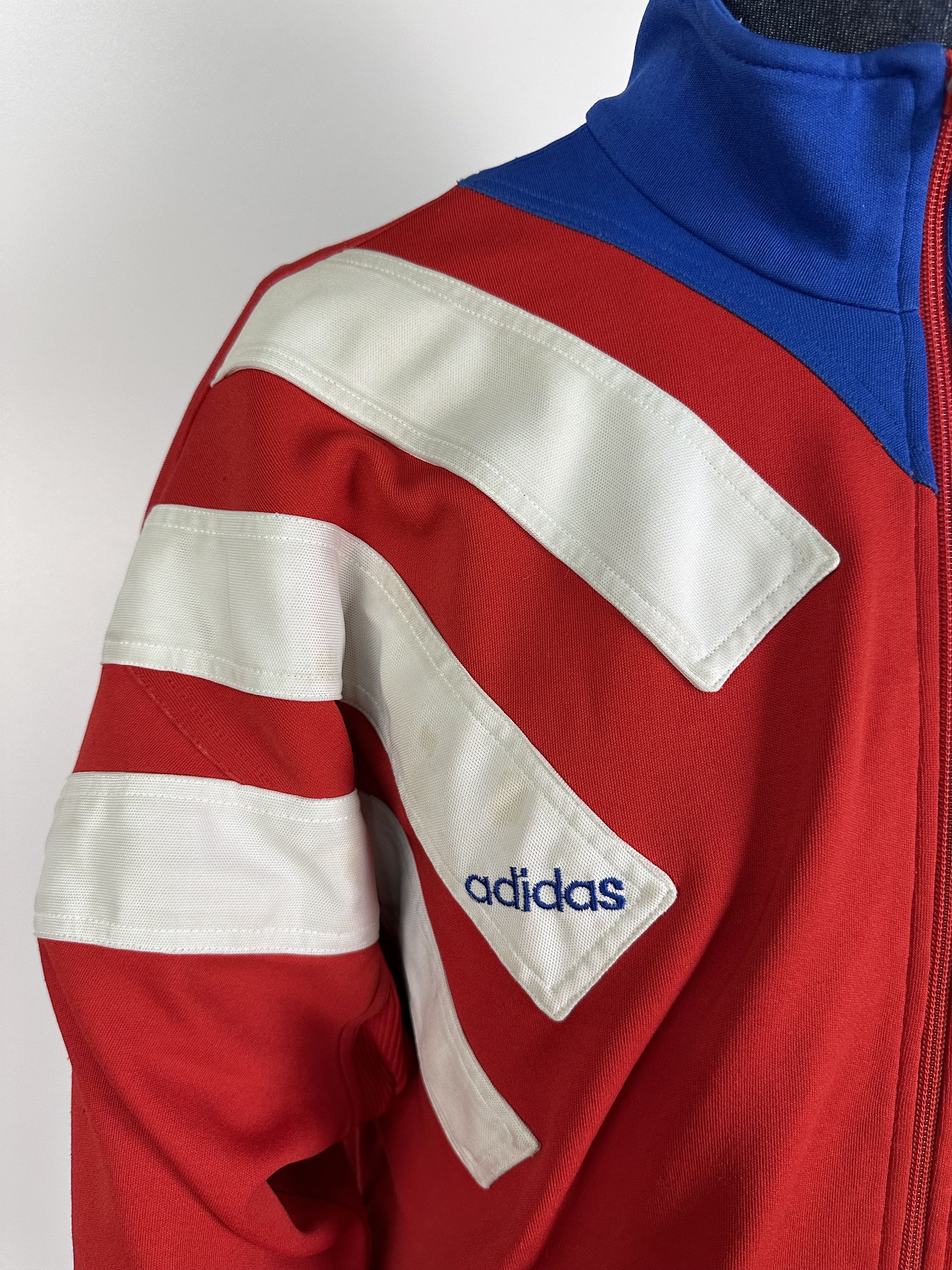 Adidas × Vintage BAYERN MUNICH 1993 94 Training Jacket Football Soccer Adidas Size US L / EU 52-54 / 3 - 4 Thumbnail
