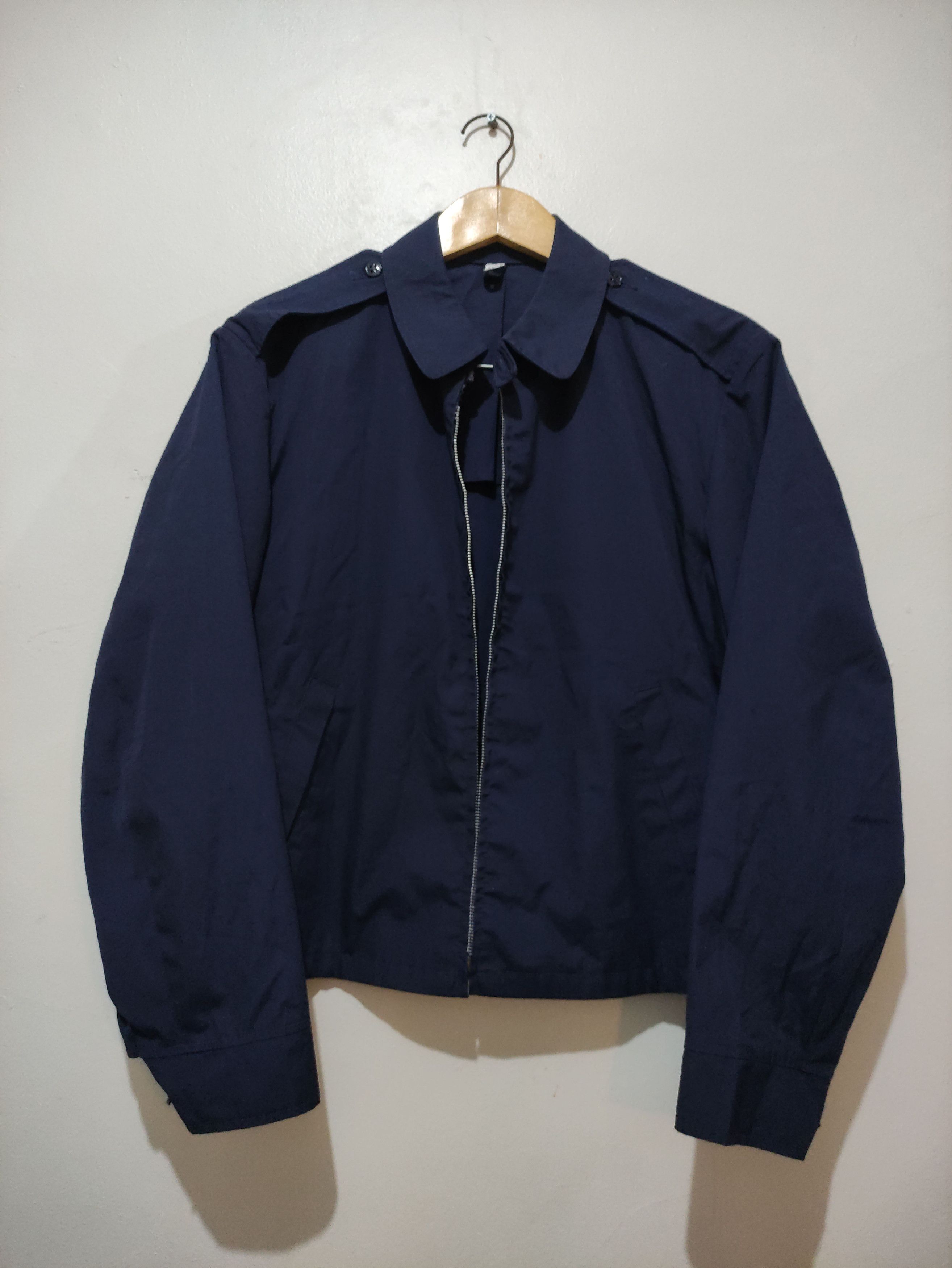 Vintage 60s USAF Air Force Military Lightweight Jacket Navy Size US L / EU 52-54 / 3 - 1 Thumbnail