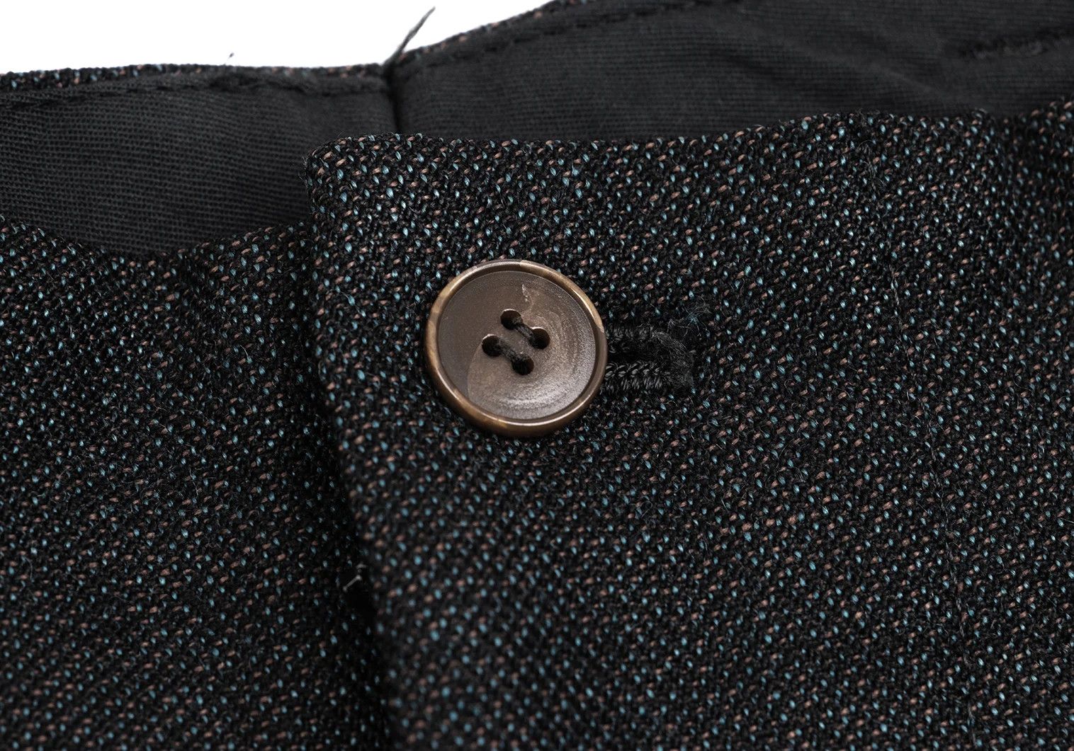 Jean Paul Gaultier Wool Tuck Tapered Pants in Charcoal Size 48 Size US 32 / EU 48 - 4 Thumbnail