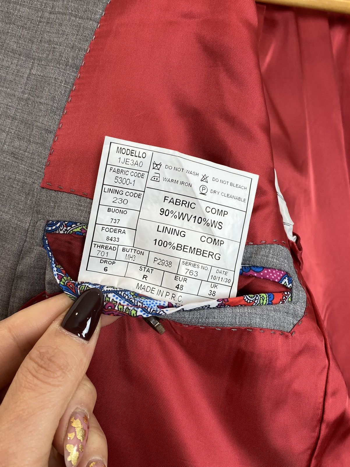 Suitsupply Suitsupply 2 Buttons Blazer Jacket Mens Size UK38 EUR48 Top Size 48L - 8 Thumbnail