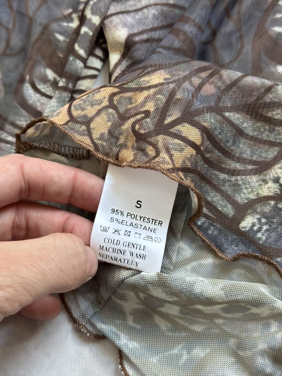 Designer Vintage Mesh Blouse Size S / US 4 / IT 40 - 5 Thumbnail
