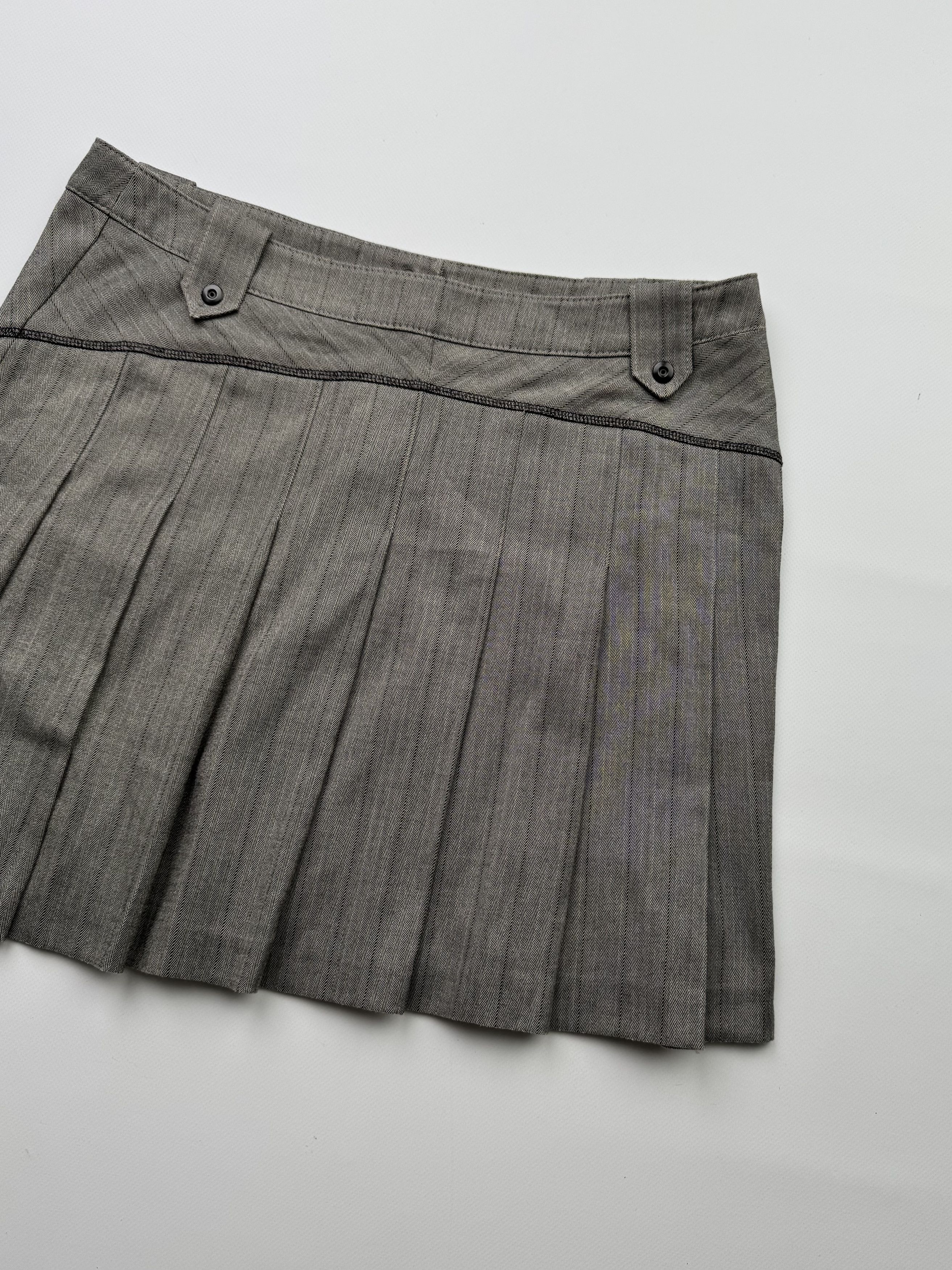Vintage Vintage Mini Skirt B613(V444)E2 Size 30" / US 8 / IT 44 - 8 Thumbnail
