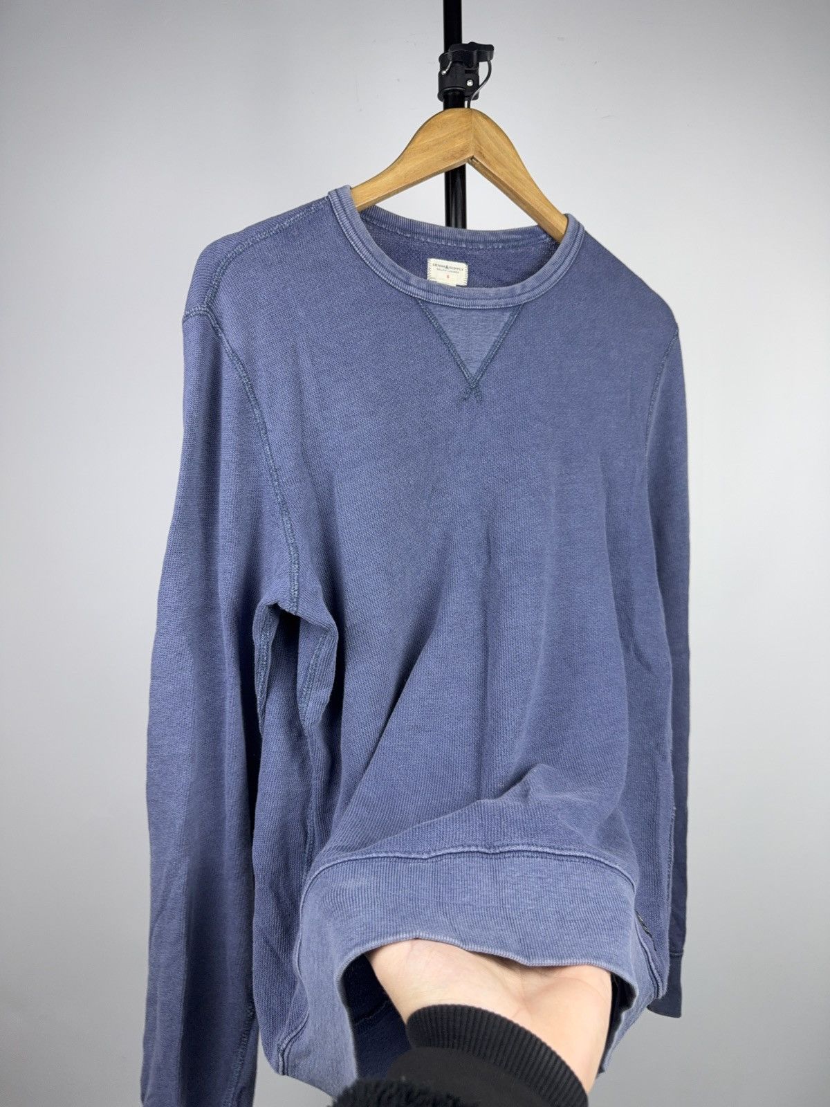 Denim & Supply Ralph Lauren Distressed Denim & Supply Ralph Lauren Faded Blue Sweatshirt Size US S / EU 44-46 / 1 - 7 Thumbnail