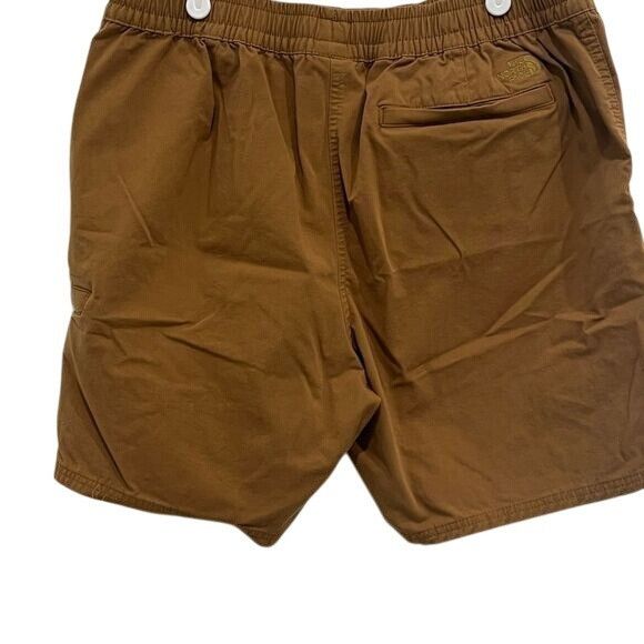 The North Face The North Face Mens Cargo Shorts Large Brown Elastic Waist Z Size US 37 - 8 Thumbnail