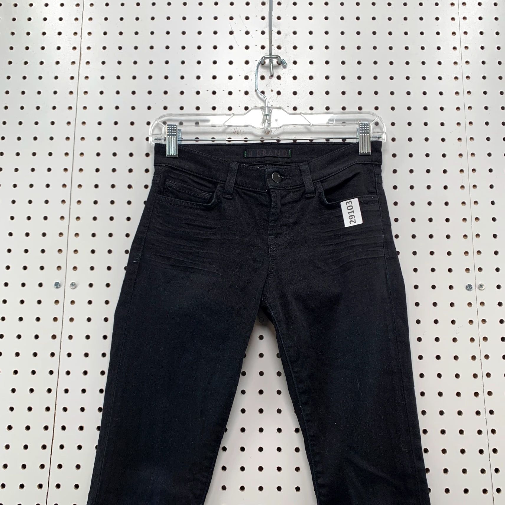 J Brand VINTAGE J Brand Black Denim Skinny Jeans Womens Size 25 Slim Fit Size 42" / US 20 - 3 Thumbnail