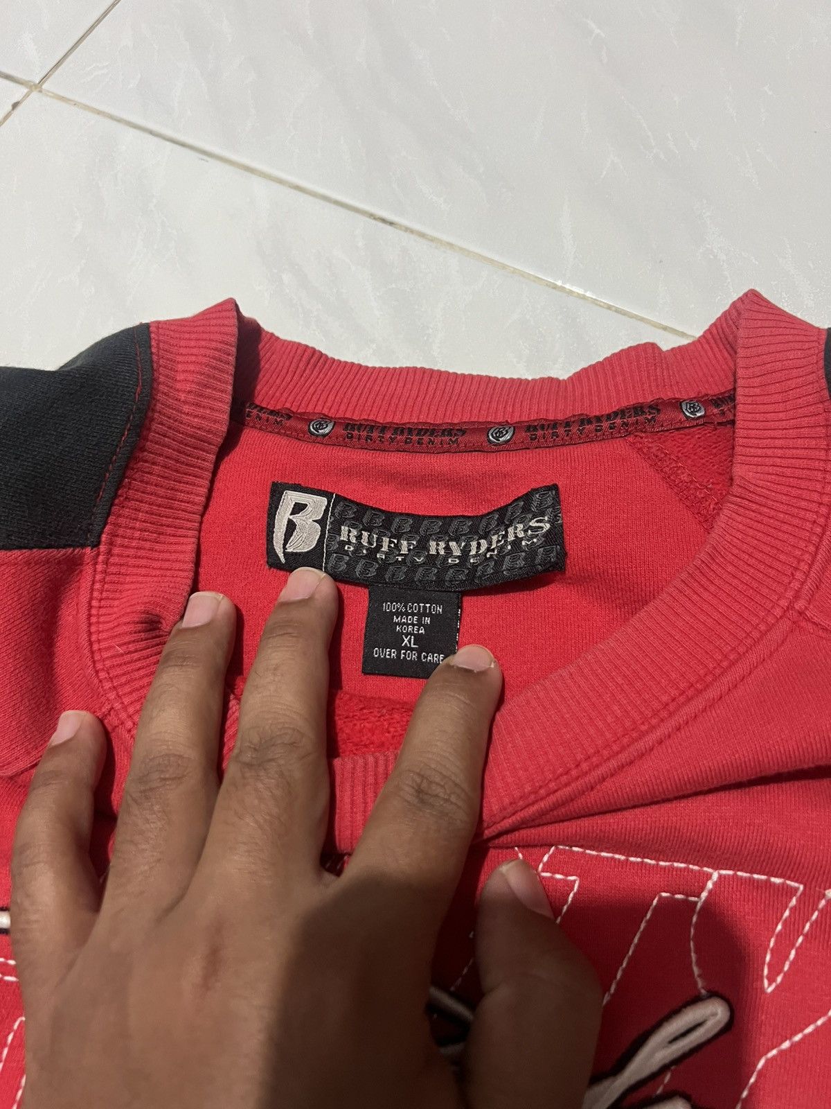 Ruff Ryders Vintage Crewneck Ruff Ryders Red y2k Size US XL / EU 56 / 4 - 4 Thumbnail