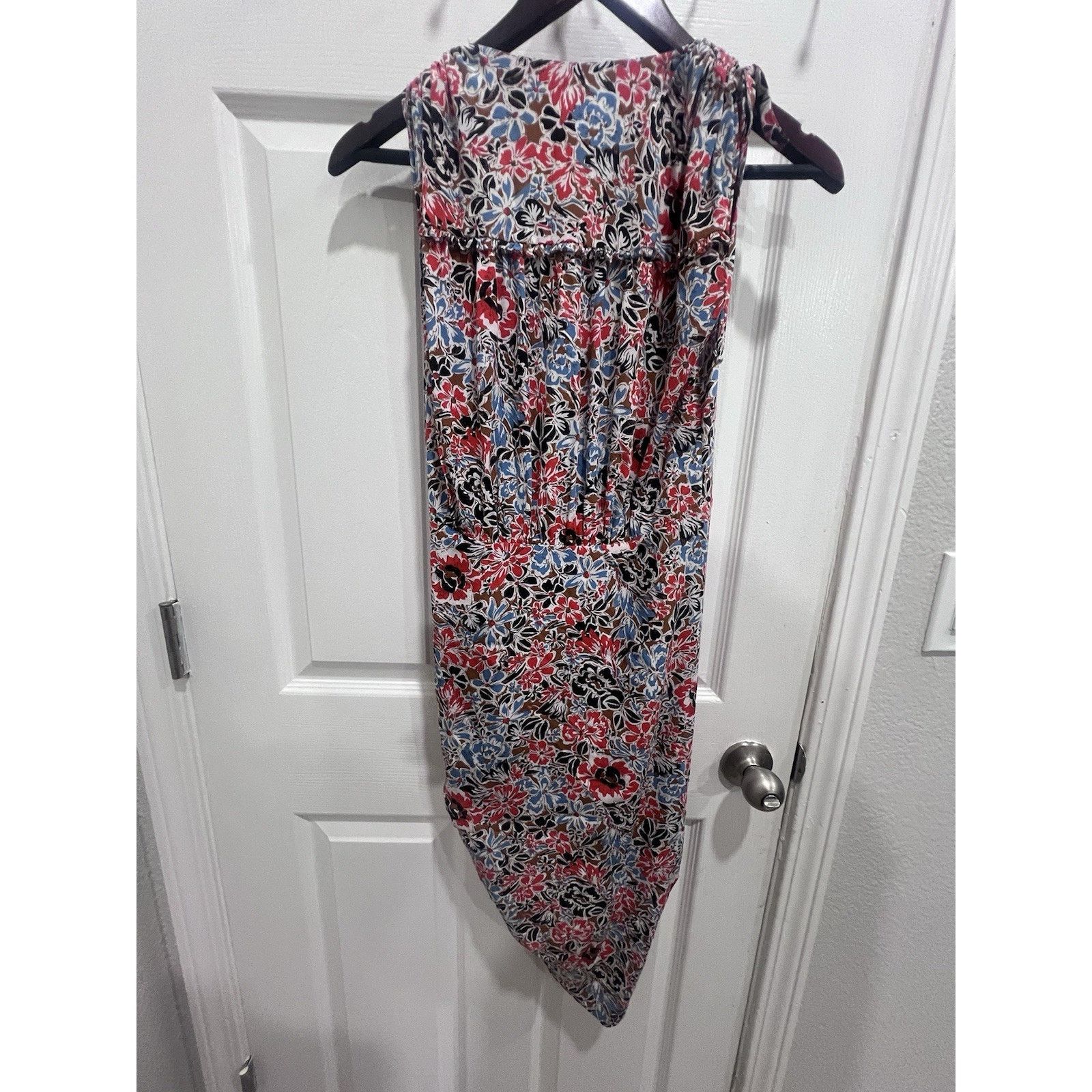 Veronica Beard Veronica Beard Soheyla Floral Ruched Mini Silk Dress 4 Size S / US 4 / IT 40 - 4 Thumbnail