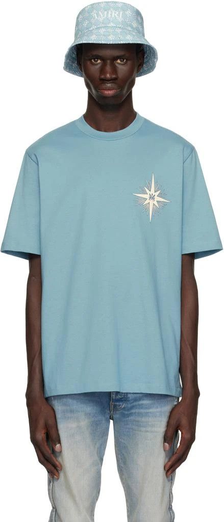Amiri oc11z0426 Starburst T-Shirt in Blue Size US S / EU 44-46 / 1 - 1 Thumbnail