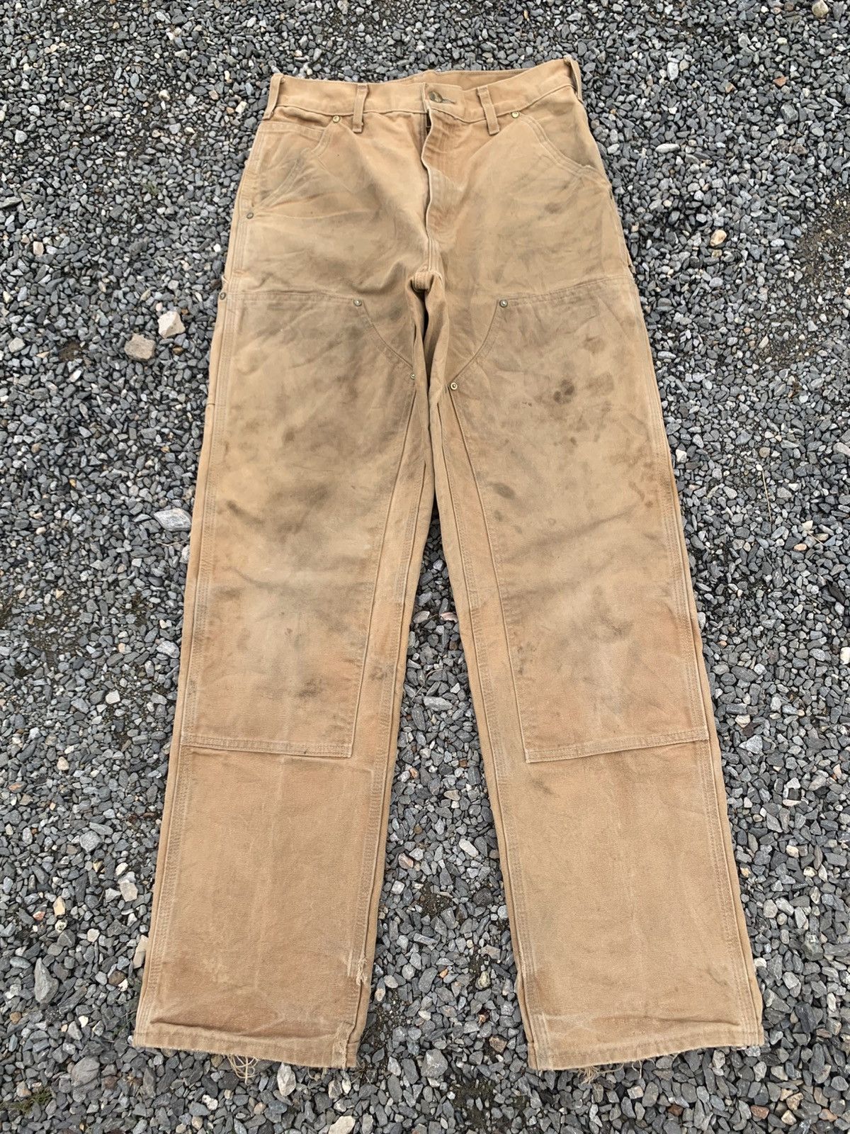 Carhartt VINTAGE CARHART DOUBLE KNEE RUSTY DAMAGE DISTRESSED DENIM Size US 30 / EU 46 - 1 Thumbnail