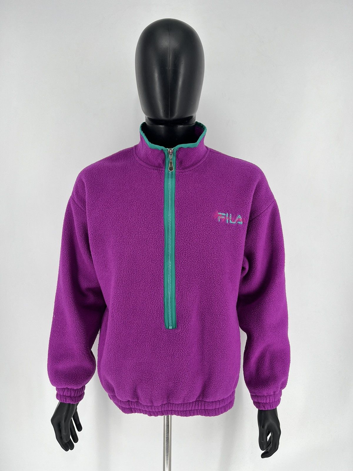 Fila Vintage Y2K Fila Fleece Sweatshirt Streetwear Skate Size US L / EU 52-54 / 3 - 1 Thumbnail