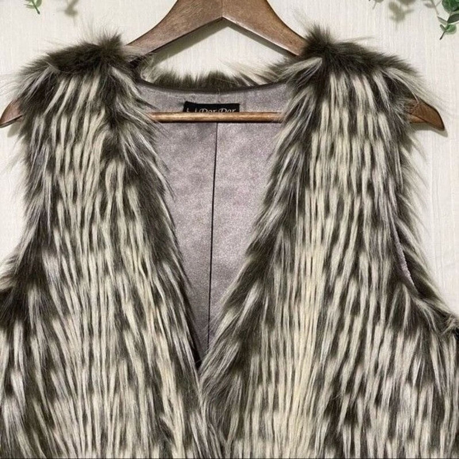 Anthropologie Anthropologie Dor Dor Couture Faux Fur Vest Large Size L / US 10 / IT 46 - 5 Thumbnail