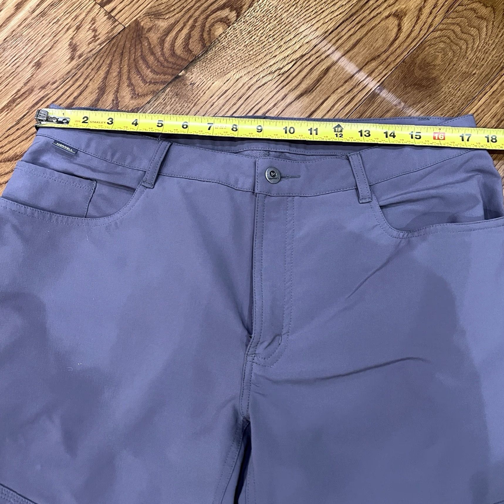 Merrell Merrell Men’s Cotton Chino Pants Size 34 Gray Outdoor Hiking Travel Straight Leg Size US 34 / EU 50 - 6 Thumbnail