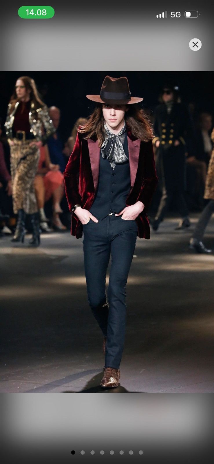 Saint Laurent Paris SLP 2016 Le Smoking Blazer 50 Hedi Runway Size 50R - 9 Thumbnail