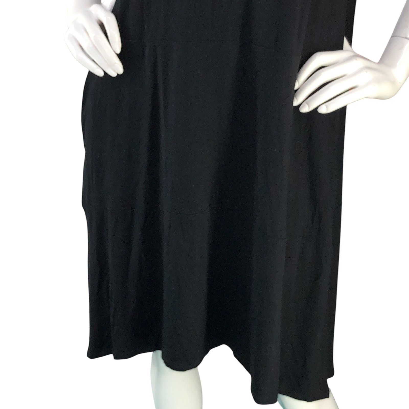 Eileen Fisher Eileen Fisher Size S Dress Viscose Jersey Scoop Neck POCKETS Size S / US 4 / IT 40 - 4 Thumbnail